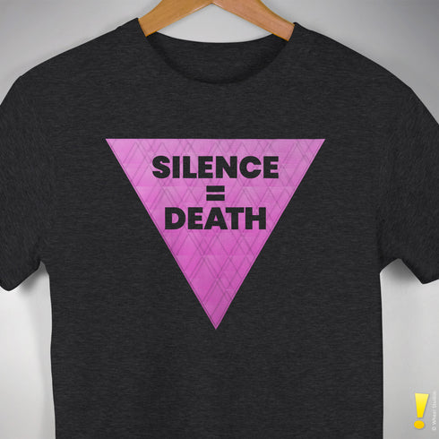 Silence = Death Pink Triangle T-shirt