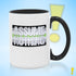 Assume Nothing Agender Pride Flag Color Accent Mug