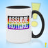 Assume Nothing Philly LGBTQ Rainbow Pride Flag Color Accent Mug