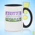 Assume Nothing Genderqueer Pride Flag Color Accent Mug
