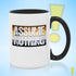 Assume Nothing Bear Pride Flag Color Accent Mug