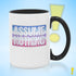 Assume Nothing Bigender Pride Flag Color Accent Mug