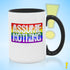 Assume Nothing Rainbow LGBTQ Pride Flag Color Accent Mug
