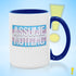 Assume Nothing Transgender Trans Pride Flag Color Accent Mug