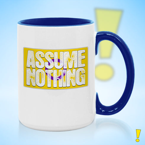 Assume Nothing Intersex Pride Flag Color Accent Mug