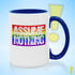 Assume Nothing Rainbow LGBTQ Pride Flag Color Accent Mug