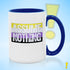 Assume Nothing Nonbinary Pride Flag Color Accent Mug
