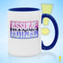 Assume Nothing Omnisexual Pride Flag Color Accent Mug