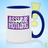 Assume Nothing Lesbian Labrys Pride Flag Color Accent Mug