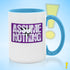 Assume Nothing Lesbian Labrys Pride Flag Color Accent Mug