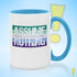Assume Nothing Gay Male Pride Flag Color Accent Mug