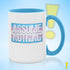 Assume Nothing Transgender Trans Pride Flag Color Accent Mug