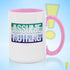 Assume Nothing Gay Male Pride Flag Color Accent Mug