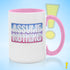 Assume Nothing Bigender Pride Flag Color Accent Mug
