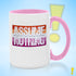Assume Nothing Lesbian Pride Flag Color Accent Mug