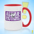 Assume Nothing Lesbian Labrys Pride Flag Color Accent Mug