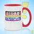 Assume Nothing Philly LGBTQ Rainbow Pride Flag Color Accent Mug