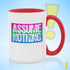 Assume Nothing Polysexual Pride Flag Color Accent Mug