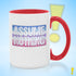Assume Nothing Bigender Pride Flag Color Accent Mug