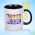 Assume Nothing LGBTQ Progress Pride Flag Color Accent Mug