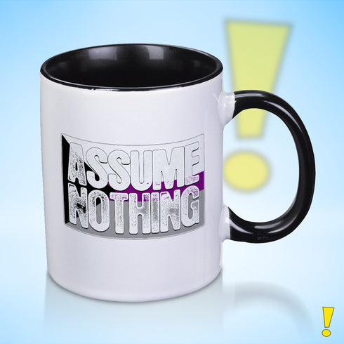 Assume Nothing Demisexual Pride Flag Color Accent Mug