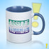 Assume Nothing Gay Male Pride Flag Color Accent Mug