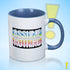 Assume Nothing Queer Pride Flag Color Accent Mug
