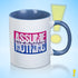 Assume Nothing Bisexual Pride Flag Color Accent Mug