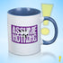 Assume Nothing Lesbian Labrys Pride Flag Color Accent Mug