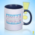 Assume Nothing Transgender Trans Pride Flag Color Accent Mug