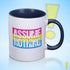 Assume Nothing Pansexual Pride Flag Color Accent Mug