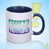 Assume Nothing Gay Male Pride Flag Color Accent Mug
