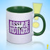Assume Nothing Lesbian Labrys Pride Flag Color Accent Mug