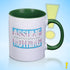 Assume Nothing Transgender Trans Pride Flag Color Accent Mug