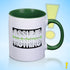 Assume Nothing Agender Pride Flag Color Accent Mug