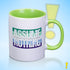 Assume Nothing Gay Male Pride Flag Color Accent Mug