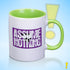 Assume Nothing Lesbian Labrys Pride Flag Color Accent Mug