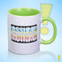 Assume Nothing Queer Pride Flag Color Accent Mug