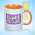 Assume Nothing Lesbian Labrys Pride Flag Color Accent Mug