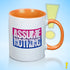 Assume Nothing Bisexual Pride Flag Color Accent Mug