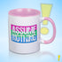 Assume Nothing Polysexual Pride Flag Color Accent Mug