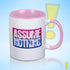 Assume Nothing Bisexual Pride Flag Color Accent Mug