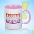 Assume Nothing Lesbian Pride Flag Color Accent Mug