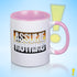 Assume Nothing Bear Pride Flag Color Accent Mug