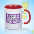 Assume Nothing Lesbian Labrys Pride Flag Color Accent Mug