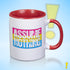 Assume Nothing Pansexual Pride Flag Color Accent Mug