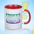 Assume Nothing Gay Male Pride Flag Color Accent Mug