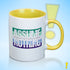 Assume Nothing Gay Male Pride Flag Color Accent Mug