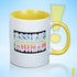 Assume Nothing Queer Pride Flag Color Accent Mug
