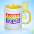 Assume Nothing Rainbow LGBTQ Pride Flag Color Accent Mug